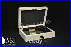 Pistol Gun Presentation Case Wood Box