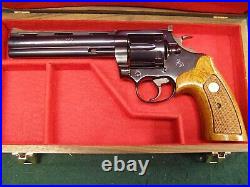 Pistol Gun Presentation Case Wood Box Colt Boa 6 Barrel Snake Firearm Rare