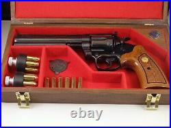 Pistol Gun Presentation Case Wood Box Colt Boa 6 Barrel Snake Firearm Rare