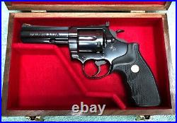 Pistol Gun Presentation Case Wood Box Colt King Cobra 4 Barrel Snake Firearm