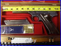 Pistol Gun Presentation Case Wood Box Colt Woodsman Huntsman Challenger Lr. 22