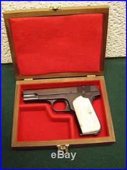Pistol Gun Presentation Case Wood Box For Colt 1903 1908 Hammerless Pocket Auto