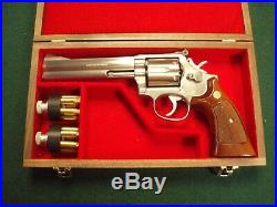 Pistol Gun Presentation Case Wood Box For Smith & Wesson 686 Combat Revolver S&w