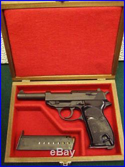 Pistol Gun Presentation Case Wood Box For Walther P38 P1 Pistol Semi Auto German