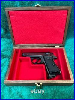 Pistol Gun Presentation Case Wood Top For Walther Ppk Ppk/s Firearm Walnut Box