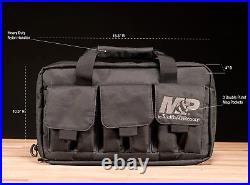 Pistol Gun Soft Case Handgun Firearm Carrying Storage Pouch Bag Double Two 2 NEW