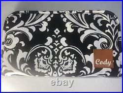 Pistol Handgun Soft Case Canvas Side Black White Paisley Zipper Cody Collection