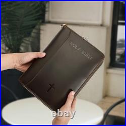Polare Full Grain Leather Holy Bible Soft Carry Handgun Pouch Padded Wallet T