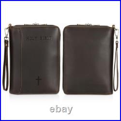 Polare Full Grain Leather Holy Bible Soft Carry Handgun Pouch Padded Wallet T
