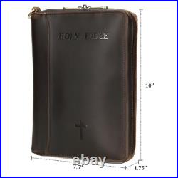 Polare Full Grain Leather Holy Bible Soft Carry Handgun Pouch Padded Wallet T