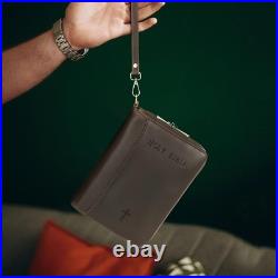 Polare Full Grain Leather Holy Bible Soft Carry Handgun Pouch Padded Wallet T