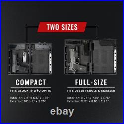 Portable Handgun Storage Case TSA Compliant Lock Box 2 Pack