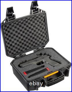 Portable Weather-Resistant Pistol Case Holds One Full-Size or Compact Gun Portable Weather-Resistant Pistol Case Holds One Full-Size or Compact Gun