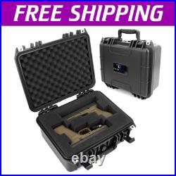 Premium Double Handgun Carrying Case Waterproof, Shockproof & Secure Storage