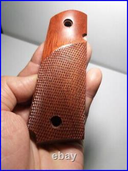 Premium Grips Colt 1911 Full Size, Mustang. 380 Real Wood Checkered 1911 Mustang