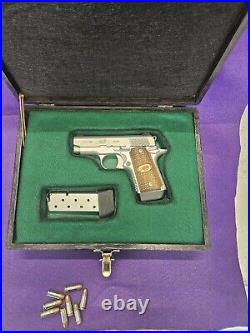 Presentation wood case for small automatic pistols