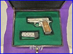 Presentation wood case for small automatic pistols