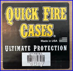 Quick Fire QF920RBKL Rolling Pistol Case Watertight with Locks LARGE CAPACITY