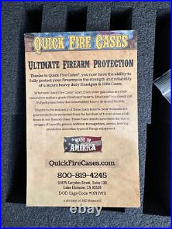 Quick Fire QF920RBKL Rolling Pistol Case Watertight with Locks LARGE CAPACITY