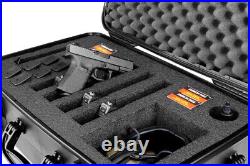 Quick Fire QF920RBKL Rolling Pistol Case Watertight with Locks LARGE CAPACITY