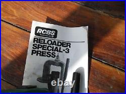RCBS RS3 single stage reloading press scale powder measure case trimmer tumbler