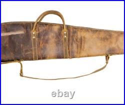 Range Shooting Case- Hand Made leather, 47- Rifle/Shotgun Case-hunter Case Range Shooting Case- Hand Made leather, 47- Rifle/Shotgun Case-hunter Case