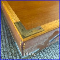 Rare. James Purdy and Sons LTD Leather /wooden antique Felt gun case