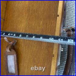 Rare. James Purdy and Sons LTD Leather /wooden antique Felt gun case