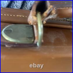 Rare. James Purdy and Sons LTD Leather /wooden antique Felt gun case