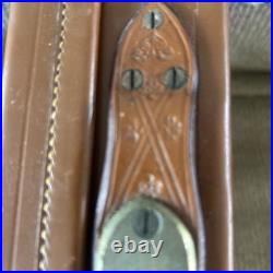 Rare. James Purdy and Sons LTD Leather /wooden antique Felt gun case