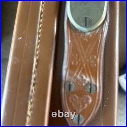 Rare. James Purdy and Sons LTD Leather /wooden antique Felt gun case