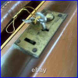 Rare. James Purdy and Sons LTD Leather /wooden antique Felt gun case