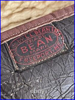Rare L. L. Bean Sherpa Leather Handgun Pistol Carrying Case 13