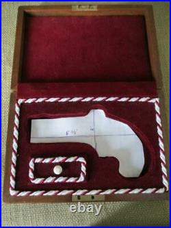 Remarkable Cased Pistol Wooden BOX for Civil War Era Derringer type