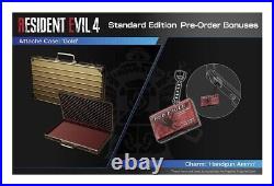 Resident Evil 4 REMAKE Sony PlayStation 5 + DLC Case Gold Charm Handgun Ammo