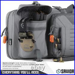 Rifle Case 42 Double Long Gun Bag Backpack Pistol Handgun SW Gray Savior Urban