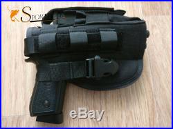 Right Hand Molle Belt Gun Pistol Holder Holster Portage Storage Pouch Bag Case