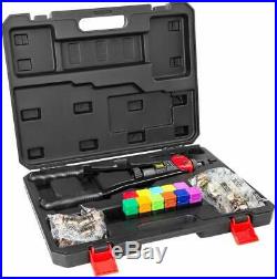 Rivet Gun Kit 110 PC Set Nut Setter Hand Tool Metric SAE Mandrel Fastener Case