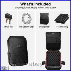 Rugged Waterproof Biometric Lock Box Secure Travel Case for Handguns Rugged Waterproof Biometric Lock Box Secure Travel Case for Handguns