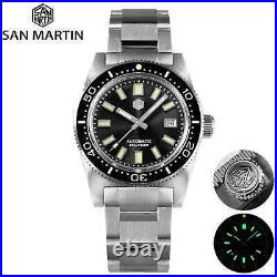 SAN MARTIN SN007-G-X PT 62MAS Automatic Gun Gray Dial 37mm 20ATM Men Diver Watch