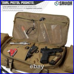 Savior Tactical Double Rifle Bag Concealed Backpack Straps#