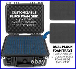 Secure Hard Shell Gun Case for 2 Handguns Waterproof, Shockproof, TSA Approved