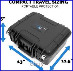 Secure Hard Shell Gun Case for 2 Handguns Waterproof, Shockproof, TSA Approved