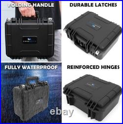 Shockproof Dual Gun Hard Case with Custom Foam for 2 Handguns Rugged Design