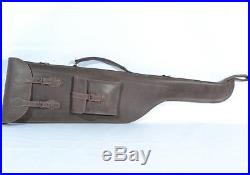 Shotgun Leather Gun Case 90 cm Retro Brown 100% Leather