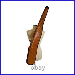 Shotgun Rifle Case Hand Made Heavy Duty SADDLE Leather Sheep Skin Lining