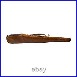 Shotgun Rifle Case Hand Made Heavy Duty SADDLE Leather Sheep Skin Lining