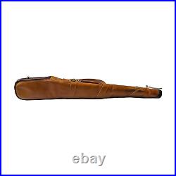 Shotgun Rifle Case Hand Made Heavy Duty SADDLE Leather Sheep Skin Lining