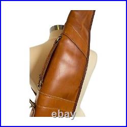 Shotgun Rifle Case Hand Made Heavy Duty SADDLE Leather Sheep Skin Lining