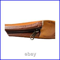 Shotgun Rifle Case Hand Made Heavy Duty SADDLE Leather Sheep Skin Lining